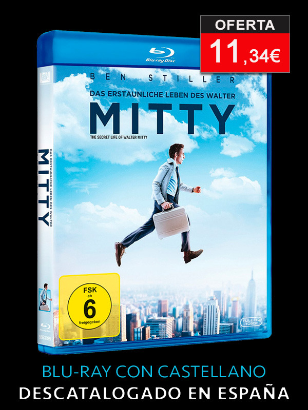 La Vida Secreta de Walter Mitty en Blu-ray con castellano