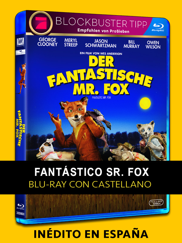 Fantástico Sr. Fox en Blu-ray con castellano