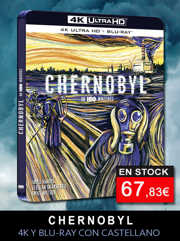 Steelbook de la Miniserie Chernobyl en UHD 4K y Blu-ray con castellano