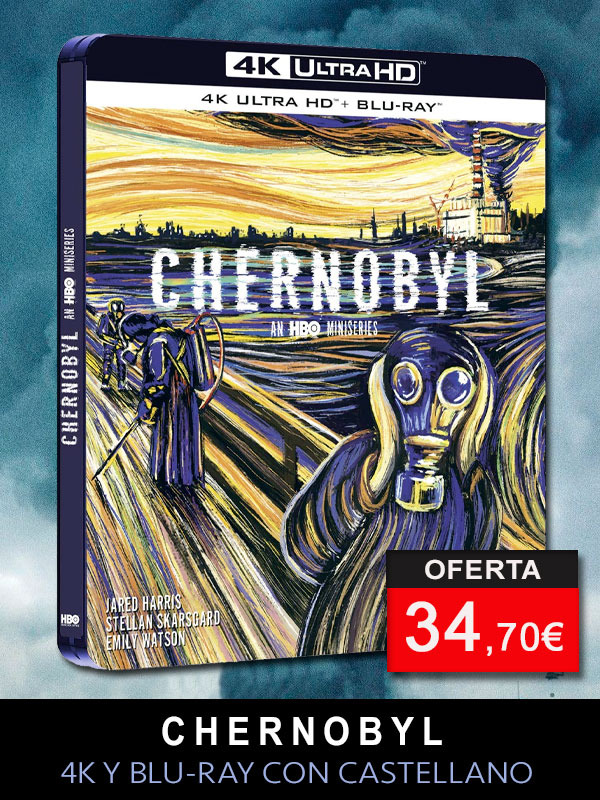 Steelbook de la Miniserie Chernobyl en UHD 4K y Blu-ray con castellano
