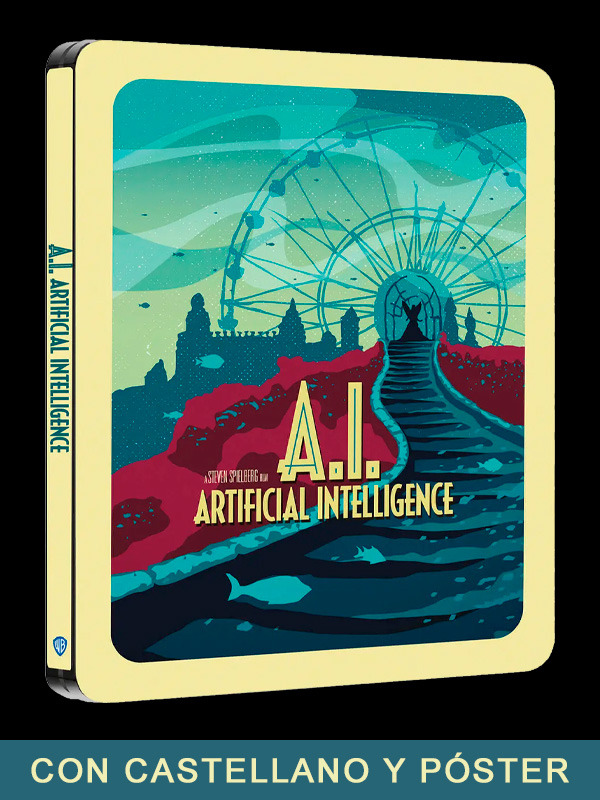 Steelbook italiano de Inteligencia Artificial en Blu-ray con castellano