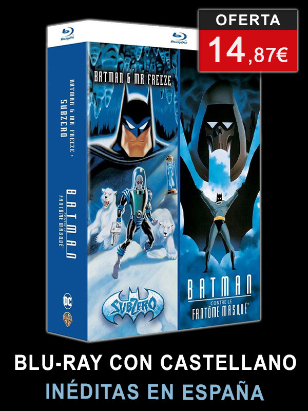 Pack Batman: La Máscara del Fantasma + Batman & Mr Freeze. Subzero en Blu-ray con castellano