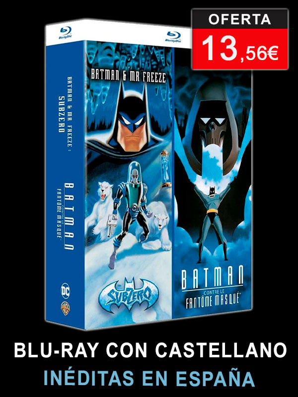 Pack Batman: La Máscara del Fantasma + Batman & Mr Freeze. Subzero en Blu-ray con castellano