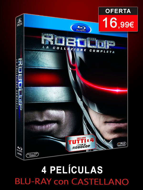 La Trilogía Robocop y el RoboCop de 2014 en Blu-ray con castellano