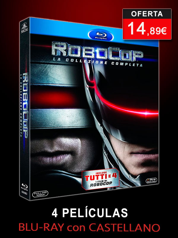 La Trilogía Robocop y el RoboCop de 2014 en Blu-ray con castellano