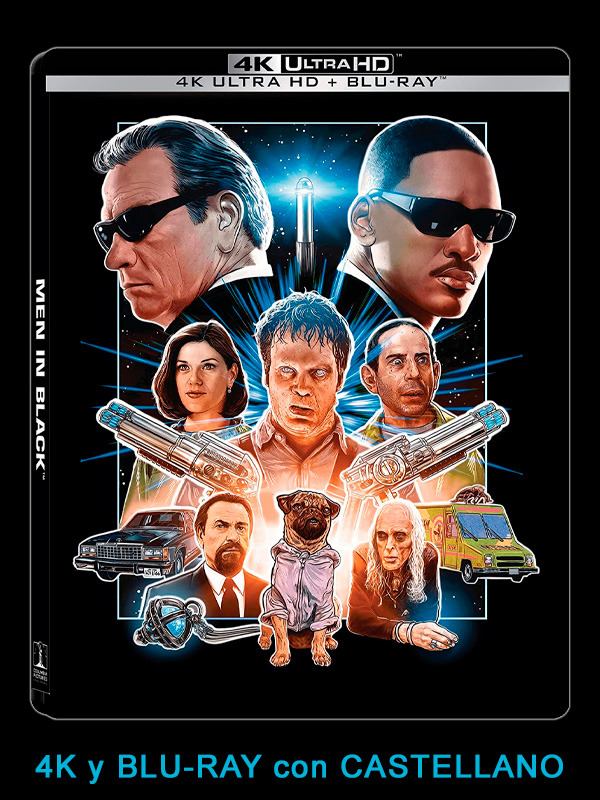 Steelbook italiano de Men in Black con castellano en UHD 4K y Blu-ray