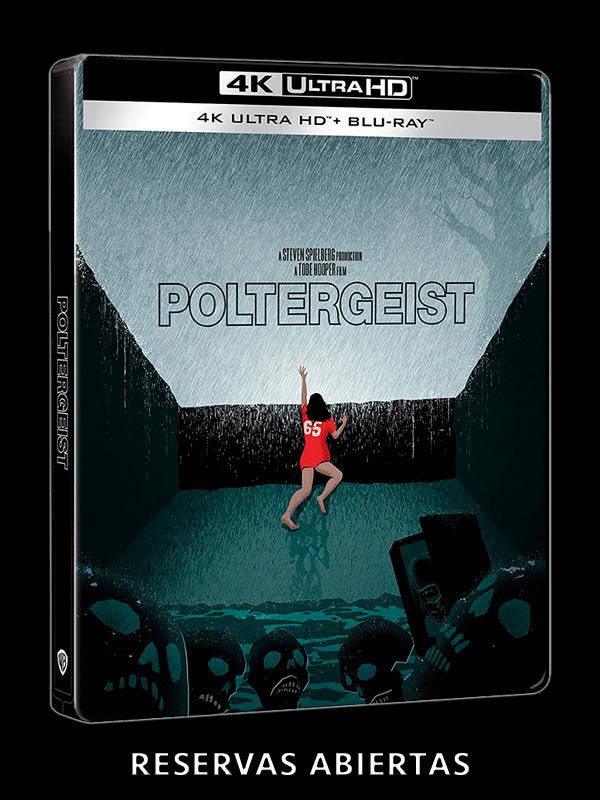 Steelbook de Poltergeist en UHD 4K y Blu-ray 