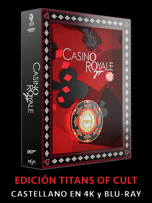 Edición Titans of Cult de Casino Royale en UHD 4K y Blu-ray con castellano (Italia)