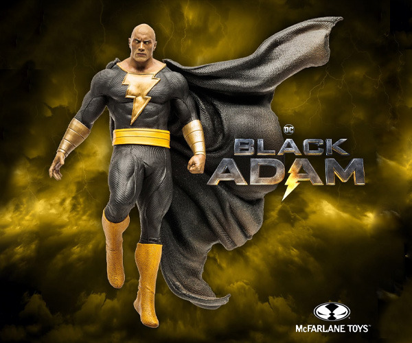 Figura de Black Adam de 30 cm de altura creada por McFarlane