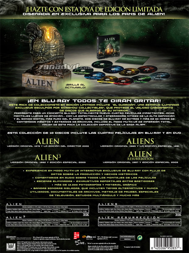 carátula Alien Antología - Edición Limitada (Huevo) portada 4