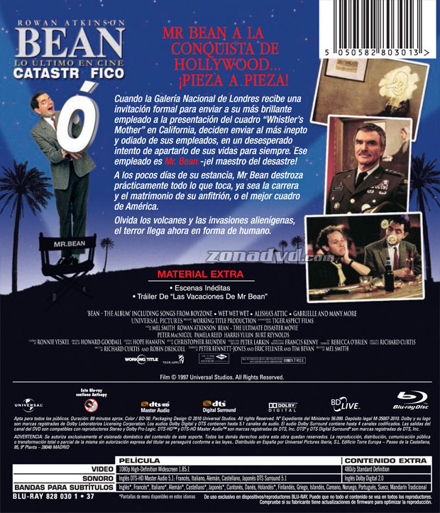 carátula Bean: Lo Último en Cine Catastrófico portada 4