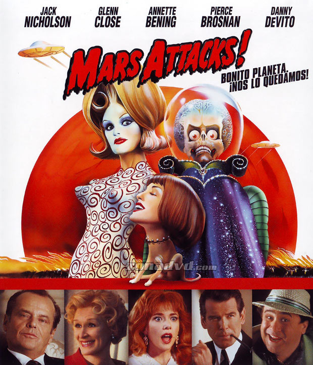 Carátula de Mars Attacks! Bluray