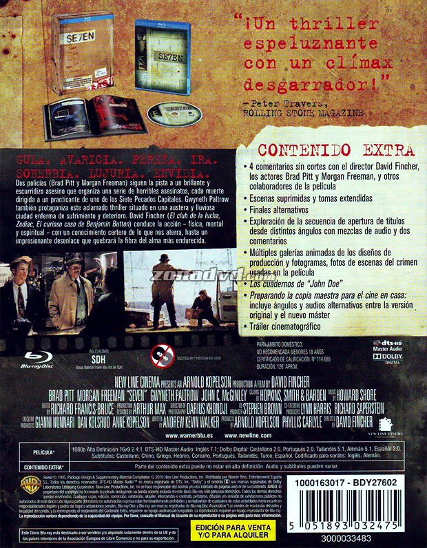 carátula Seven - Edición Limitada portada 5