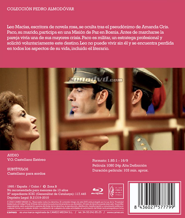 carátula La Flor de mi Secreto portada 1