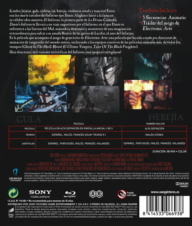 carátula Dante\'s Inferno portada 3