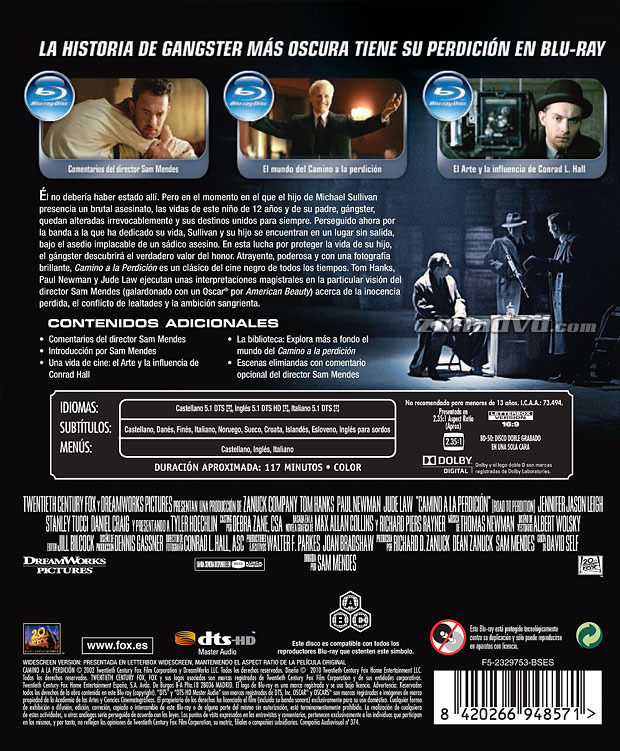 carátula Camino a la Perdición portada 3