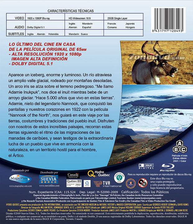 carátula IMAX - El Gran Norte portada 3