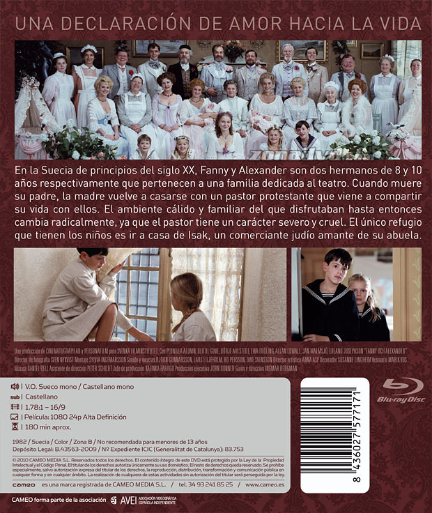 carátula Fanny & Alexander portada 3