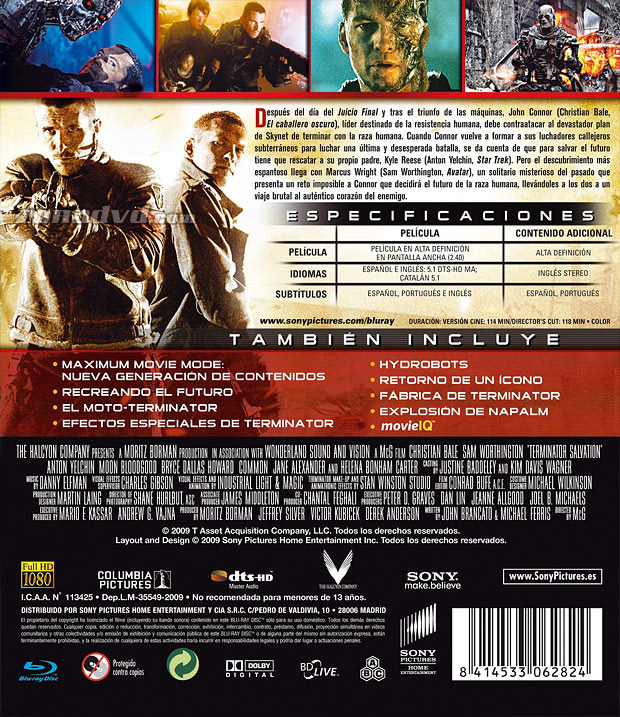 carátula Terminator Salvation portada 4