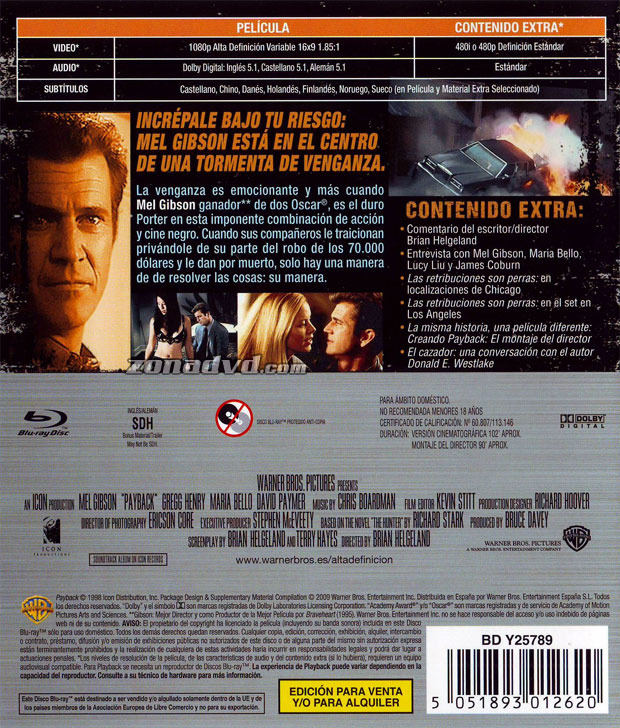 carátula Payback portada 3