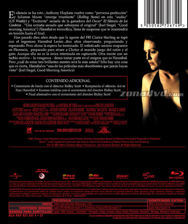 carátula Hannibal portada 3