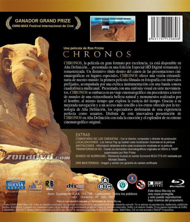carátula IMAX - Chronos portada 3