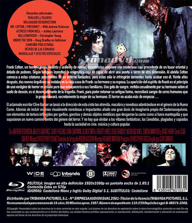 carátula Hellraiser portada 3
