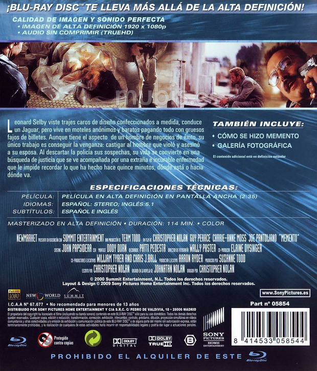 carátula Memento 3
