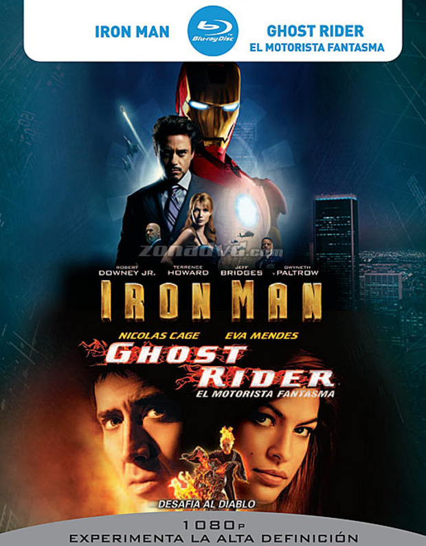 carátula Pack Ghost Rider + Iron Man portada 2
