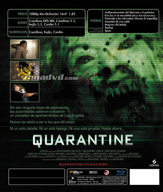 carátula Quarantine portada 3
