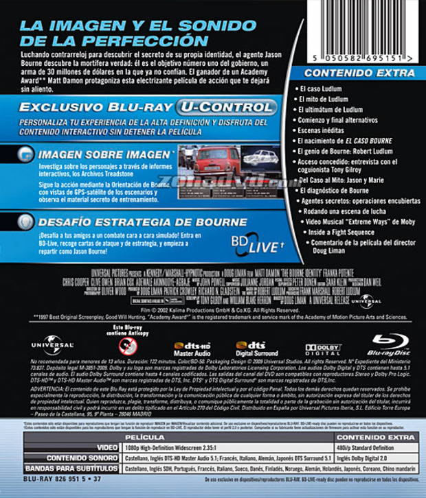 carátula El Caso Bourne portada 3