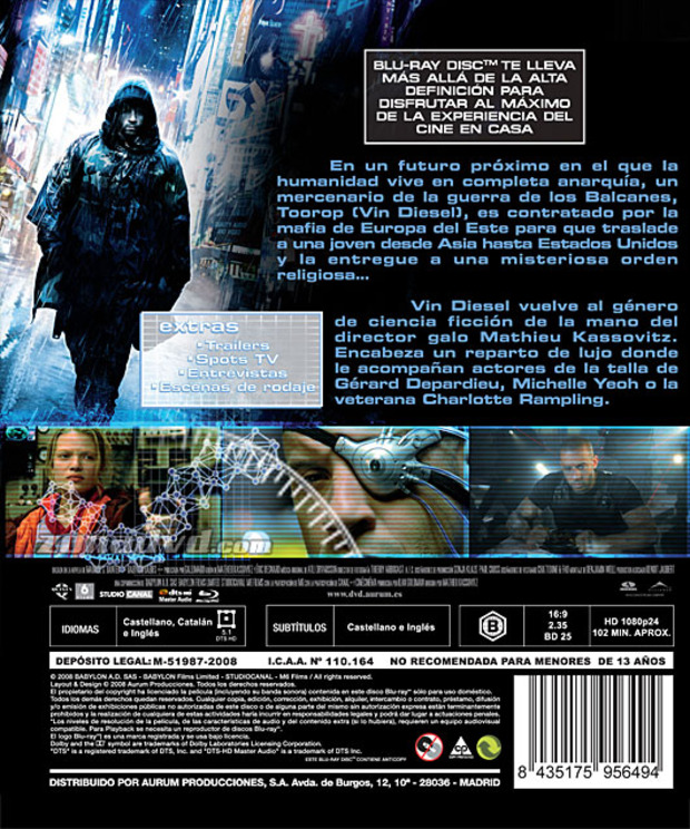 carátula Babylon portada 3