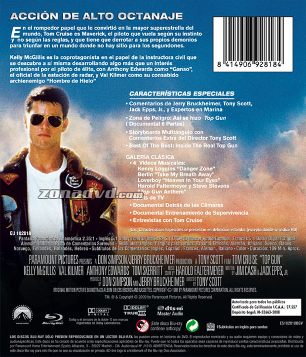 carátula Top Gun - Edición Coleccionistas portada 3