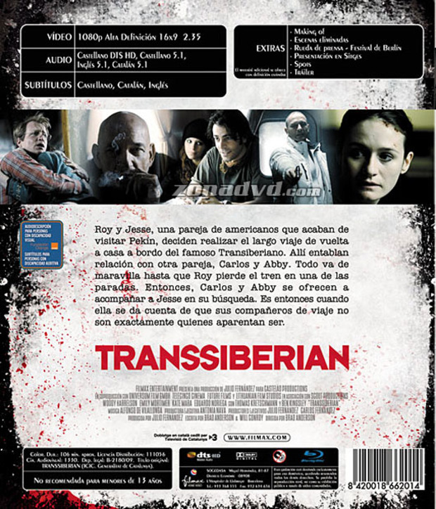 carátula Transsiberian portada 3