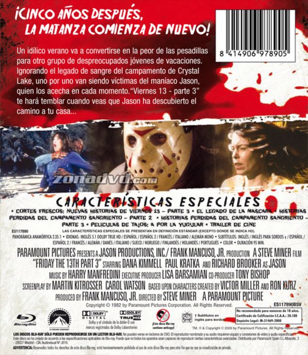 carátula Viernes 13 3ª Parte - Edición Especial portada 3