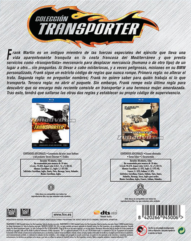 carátula Colección Transporter portada 3