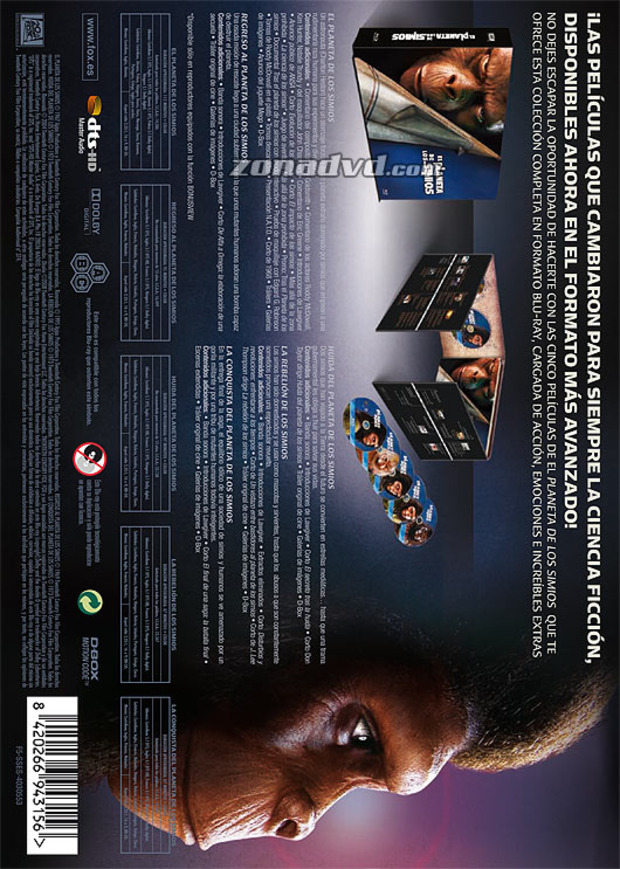 carátula El Planeta de los Simios - Colección Completa portada 3