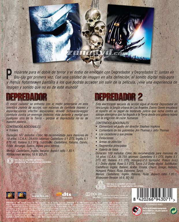 carátula Pack Depredador portada 3