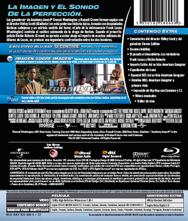carátula American Gangster portada 4