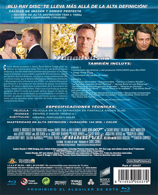 carátula Casino Royale - Edición Coleccionistas portada 4