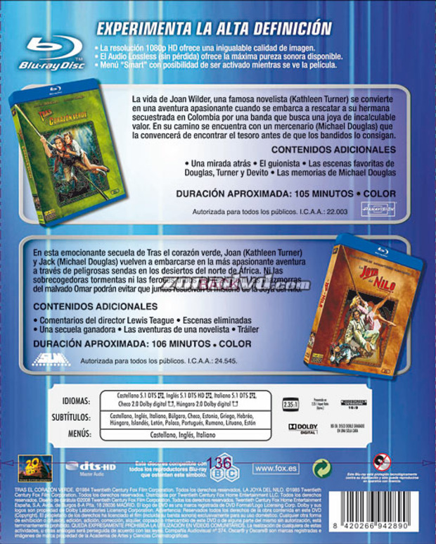 carátula Pack Joya del Nilo portada 3