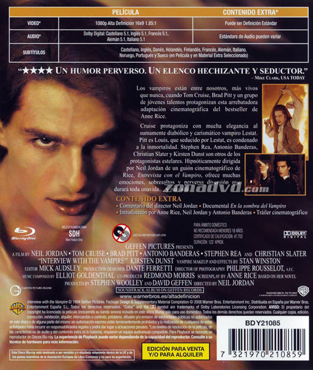 carátula Entrevista con el Vampiro portada 4