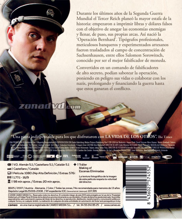 carátula Los Falsificadores portada 3