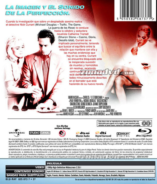 carátula Instinto Básico portada 3