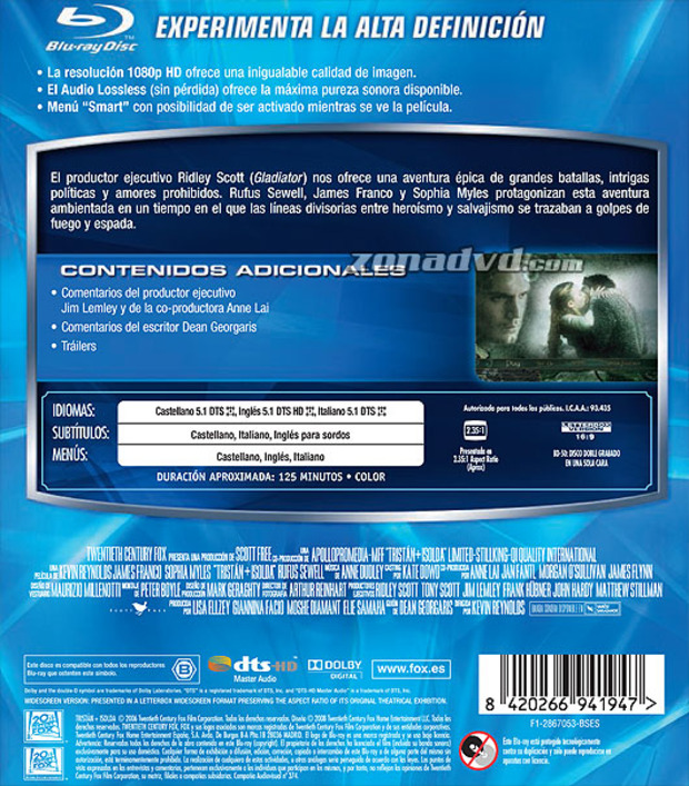 carátula Tristan + Isolda portada 4