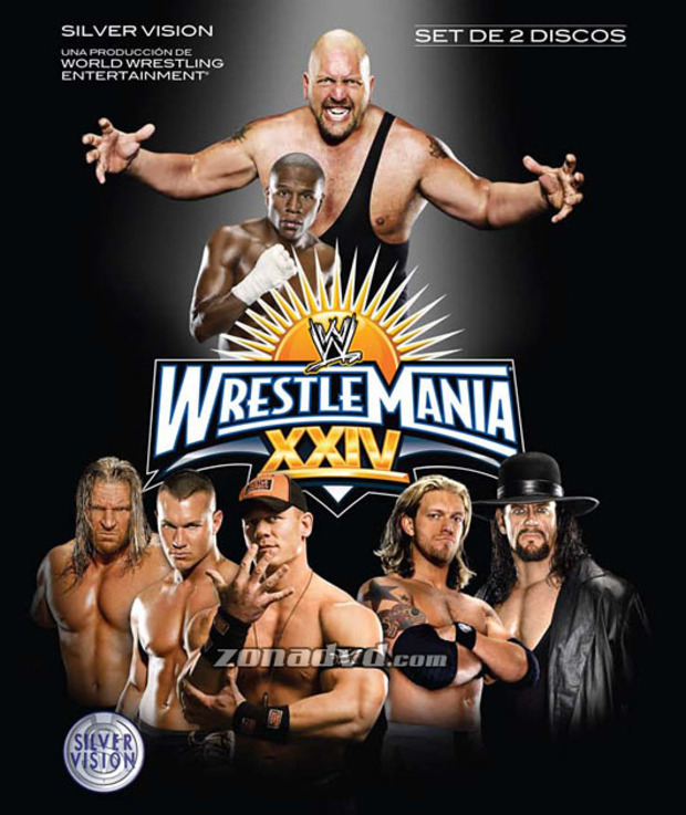 carátula Pressing Catch: Wrestlemania 24 - Edición 2 Discos portada 2