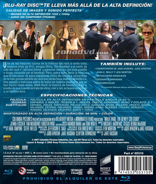 carátula Dewey Cox: Una Vida Larga y Dura portada 3