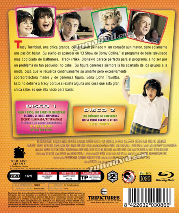 carátula Hairspray portada 3