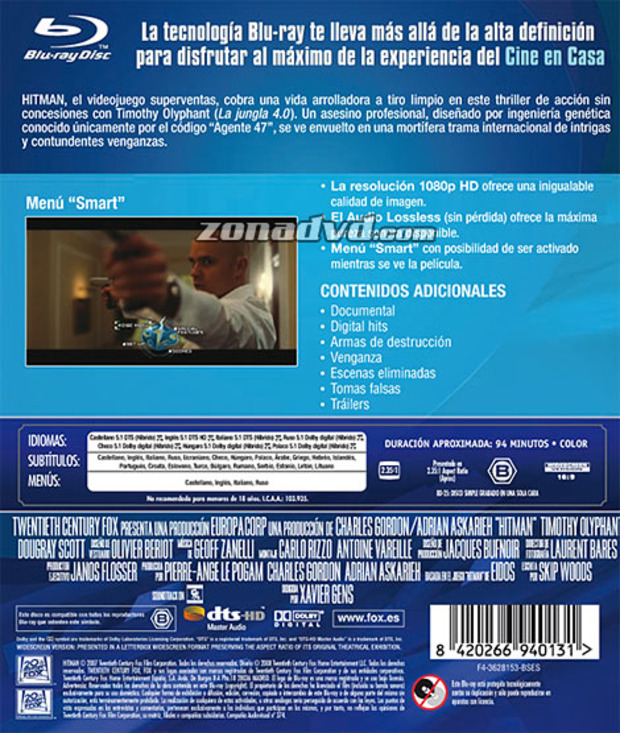 carátula Hitman - Versión Extendida portada 3