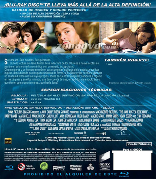 carátula Conociendo a Jane Austen portada 3